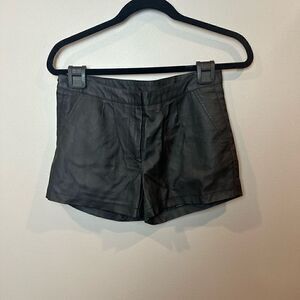 Vila black Leather shorts Small